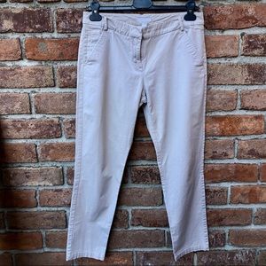 Size 2 NY& Co Beige Ankle-Length Slacks